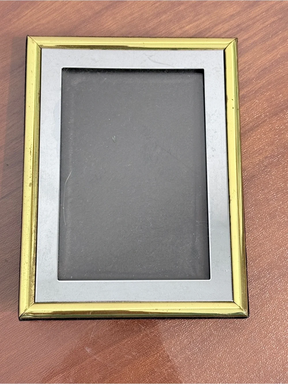 Vintage Chrome 5x7, Brass & Chrome 3x4.5 Photo Frames